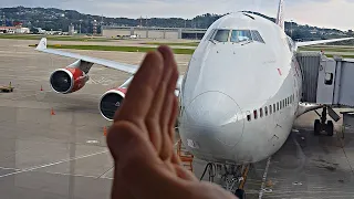 Полет на гигантском Боинге 747-400 в Сочи. Авиакомпания "Россия".