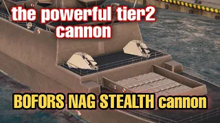 Modern Warships: the powerful tier 2 cannon BOFORS NAG STEALTH.