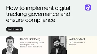 How to implement digital tracking governance and ensure compliance