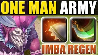 Super Tank - Imba Regen [ONE MAN ARMY] Reactive Armor + Moment of Courage | Dota 2 Ability Draft