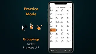 Groupings: "Triplets in groups of 7" - Practice Mode - Genius Jamtracks for iOS