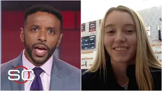 Paige Bueckers reacts to winning the 2021 Wooden Award | SportsCenter