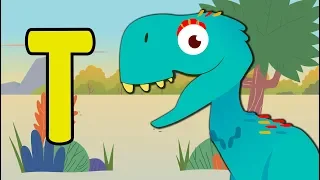 Learn Dinosaur Names For Kids | Dancing Dinosaur Alphabet | Toddler Fun Learning