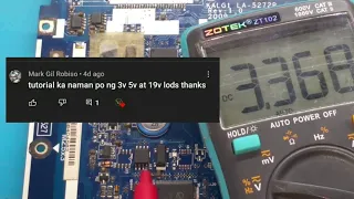 How To Find 3.3v 5v 19v Power Rail In Laptop - Tagalog Tutorial #3