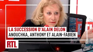 Succession d'Alain Delon : "Anouchka a 50% des biens, Anthony et Alain-Fabien ont 25% chacun"