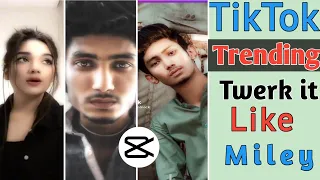 Twerk it Like Miley Template| TikTok New Trending Video Editing Tutorial in 2022.#capcut #trending