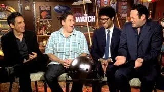 The Watch - Ben Stiller, Vince Vaughn, Jonah Hill & Richard Ayoade Interview (JoBlo.com)