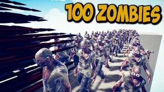 100 ZOMBIES vs GOD UNIT etc... - Totally Accurate Battle Simulator TABS