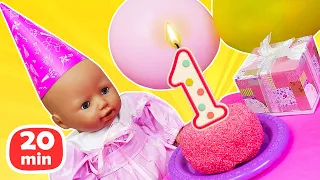 Annabelle faz aniversário de 1 ano! História infantil com a bebê e a mamãe. Melhores episódios.