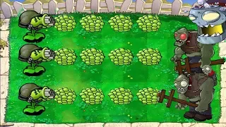 Plants vs Zombies  Hack - Gatling Pea vs Gargantuar vs Giga- Gargantuar  vs Dr. Zomboss