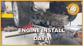 Porsche Boxster Engine Install - Day 1 (BBB Part 28)