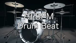79 BPM Rock Drum Beat for Musical Practise