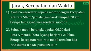 CARA MENGHITUNG JARAK | KECEPATAN | WAKTU #jarak  #kecepatan #waktu