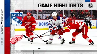 Rangers @ Red Wings 11/10 | NHL Highlights 2022