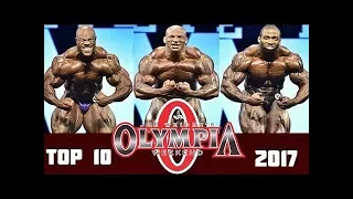 Top 10 Placings of Mr. Olympia 2017 and Posing routines.