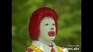 Ronald McDonald Japanese Commercial (ElevenLabs AI English Dub)