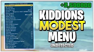 GTA V 5 KIDDION'S MOD MENU | NEW KIDDION'S EXPLOIT | GTA V UNDETECTED | PC 2022