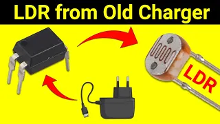 How to make LDR at home || LDR from Mobile Charger || SKR Electronics Lab