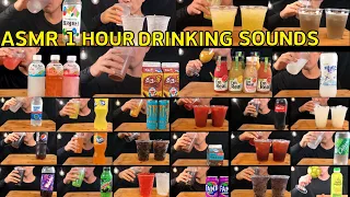 ASMR DRINKING SOUNDS 1HOUR REAL SOUNDS (NO TALKING)음료수 먹방 1시간20분 연속 마시기 모음 리얼 사운드飲み物を食べる1時間20分連続飲む映像