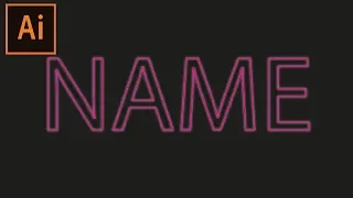 Neon Text Effect (adobe illustrator)