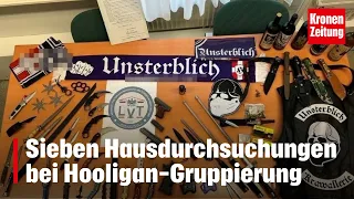 Sieben Hausdurchsuchungen bei Hooligan-Gruppierung | krone.tv NEWS