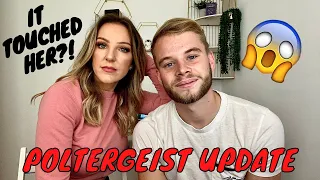 POLTERGEIST UPDATE | IT TOUCHED HER?! | GHOST CAUGHT ON CAMERA | LAINEY AND BEN
