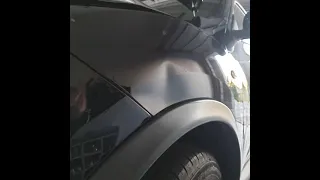 Nissan Juke, front gaurd repaired Paintless