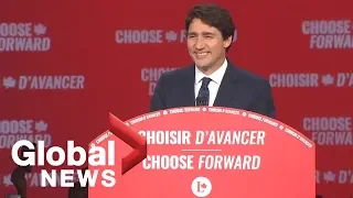 Canada election: Justin Trudeau gives speech following election win | FULL