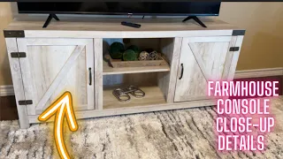 Modern Farmhouse Console FULL REVIEW and CLOSE UP DETAILS