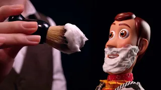 [ASMR]Woody goes to the barbershop(No talking)