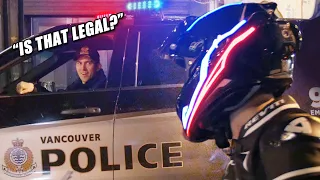 Police React To TRON Helmet Compilation