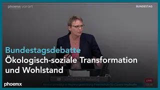 Bundestagsdebatte ökologisch-soziale Transformation und Wohlstand am 24.06.21