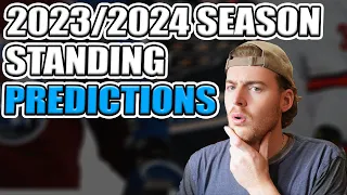 My 2023/2024 NHL Division Standing Predictions!