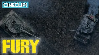 Skirmish With A Tiger Tank | Fury | CineClips | With Captions