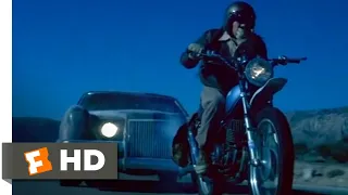 The Car (1977) - Motorcycle Death Race Scene (9/10) | Movieclips