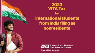 2023 VITA Tax Webinar for international students from India filing as nonresidents