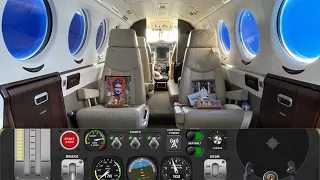 Flying King B200 Airplane || Airplane Flight Pilot