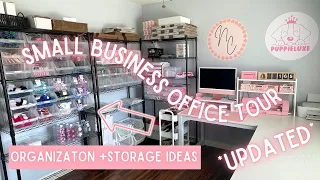 Small Business Office Set Up Tour |  Inventory Organization Hacks & Packaging Organization Tour
