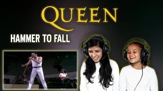 MY SISTER REACTS TO QUEEN FOR THE FIRST TIME | HAMMER TO FALL REACTION | NEPALI GIRLS REACT