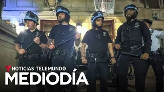 Policías desalojan la protesta en Columbia y en Wisconsin se enfrentan | Noticias Telemundo