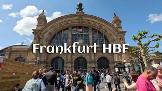 Frankfurt Hauptbahnhof - walking in Frankfurt train station - Germany 4K