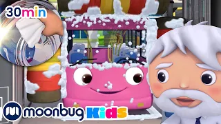 Die Räder des Busses | Kinderlieder und Cartoons | Little Baby Bum | Moonbug Kids Deutsch