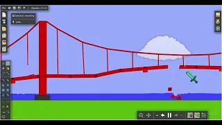 METEOR STORM (2010) Golden Gate Bridge Collapse in Algodoo