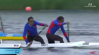 C2 200m women final Canoe sprint World Cup Poznan 2022