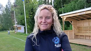 20240606 Söröjes tränare Malin Medelberg om derbysegern och klubbens start i seriesammanhang