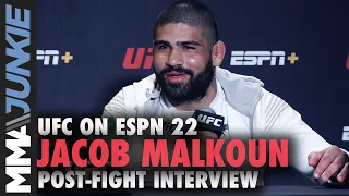 Jacob Malkoun proved to himself he belongs in UFC with big win at UFC on ESPN 22