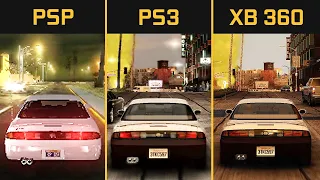 Midnight Club Los Angeles | PSP vs Xbox 360 vs PS3 (Which One is Better!)