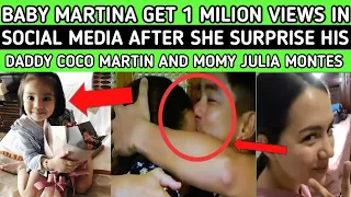 BABY MARTINA GET 1 MILLION VIEWS IN SOCIAL MEDIA AFTER SHE SURFRISE HER DADY COCO AND MOMY JULIA