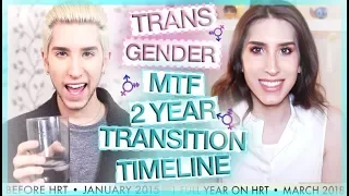 TRANSGENDER MTF - 2 YEAR HRT TRANSITION TIMELINE