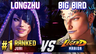 SF6 ▰ LONGZHU (#1 Ranked Juri) vs BIG BIRD (Marisa) ▰ High Level Gameplay